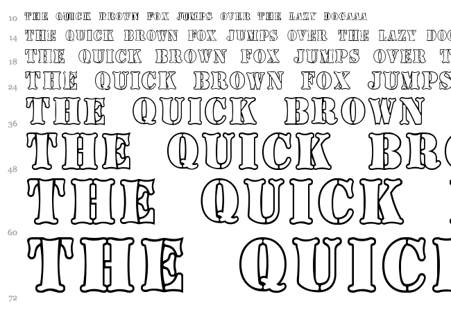 Boneyard Army font waterfall